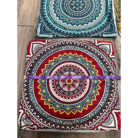 4 Throw Pillow Cases Retro MCM Print Vibrant Colorful Unbranded READ - Picture 3 of 9